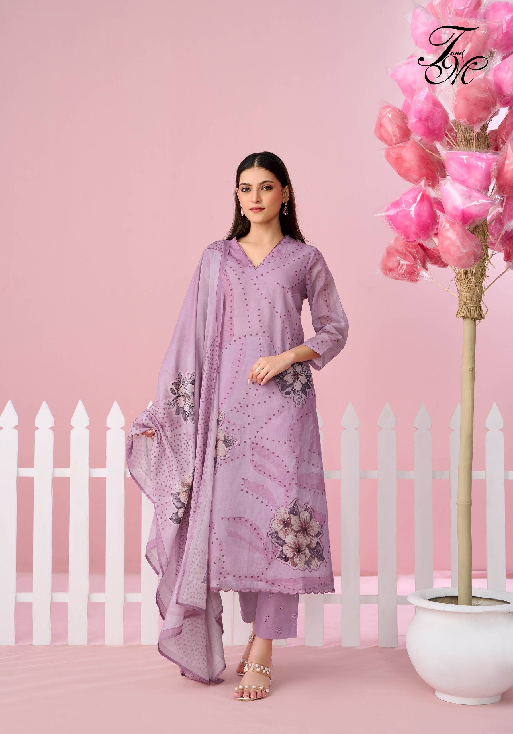 Candy walk By T And M Designer Studio Beautiful Festive Suits Colorful Stylish Fancy Casual Wear & Ethnic Wear organdie digital Dresses At Wholesale Price 